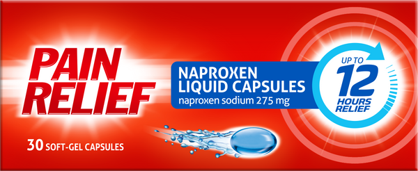 Pain Relief Naproxen Liquid Capsules