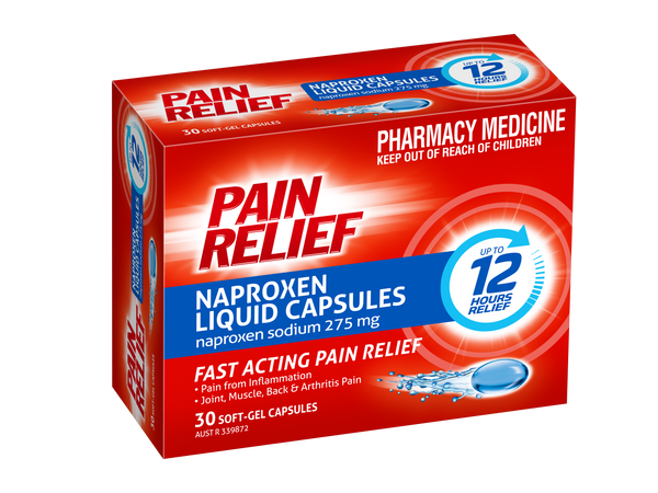 Pain Relief Naproxen Liquid Capsules